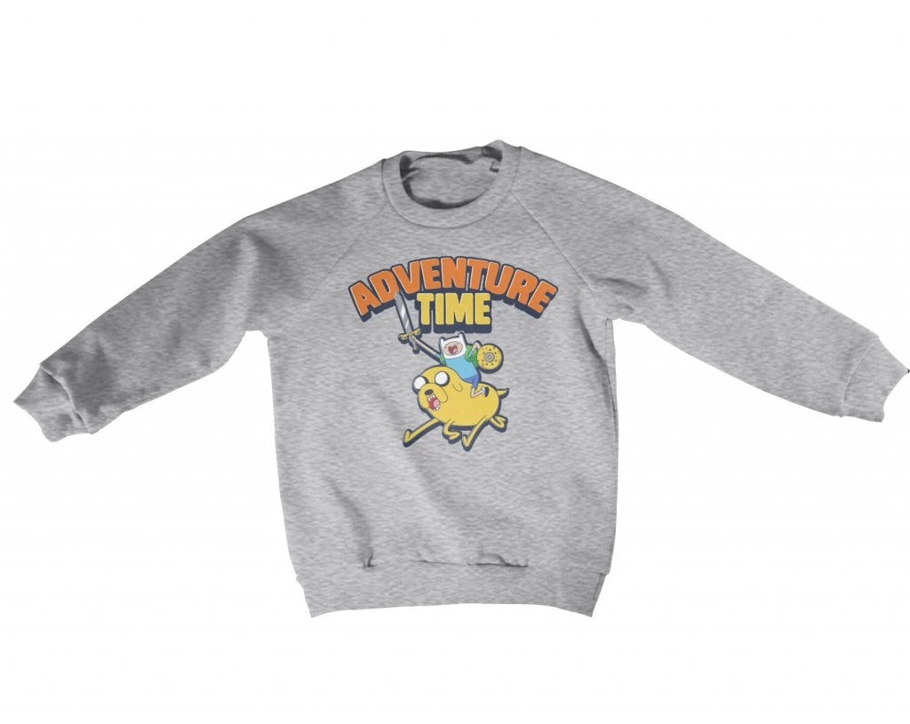 Adventure Time Kids Sweatshirt (3-4 år HeatherGrey)