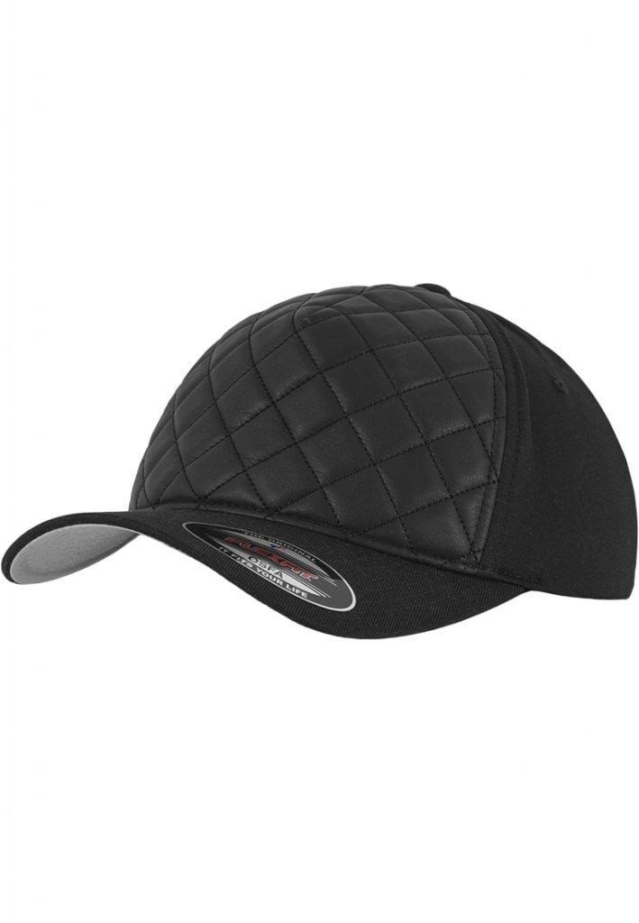 Diamond Quilted Flexfit (black S/M)