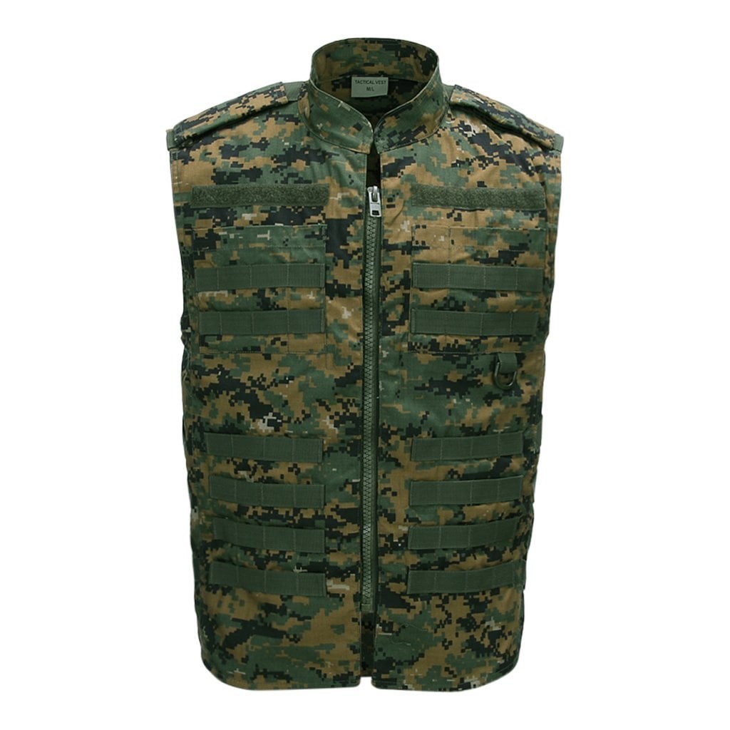 Taktisk helväst med MOLLE (M-L Digital camo)