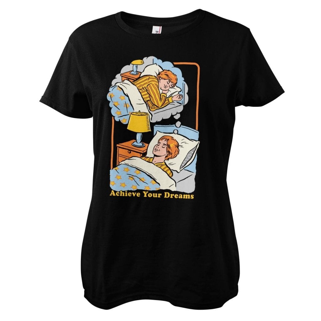 Achieve Your Dreams Girly Tee (Black L)