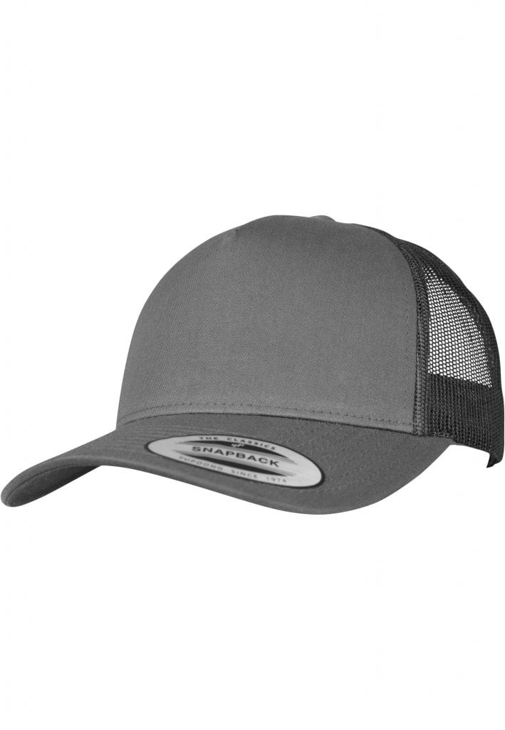 5-Panel Retro Trucker Cap (one size charcoal)