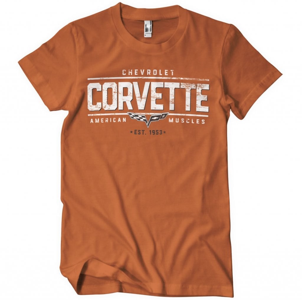 Corvette - American Muscles T-Shirt (BurntOrange L)