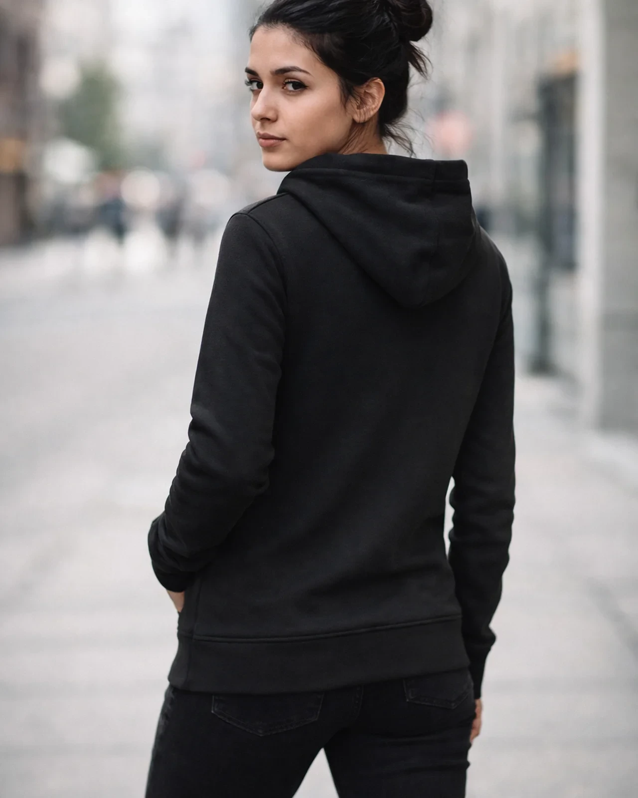 AC/DC - PWR-UP Girly Hoodie (S Black)