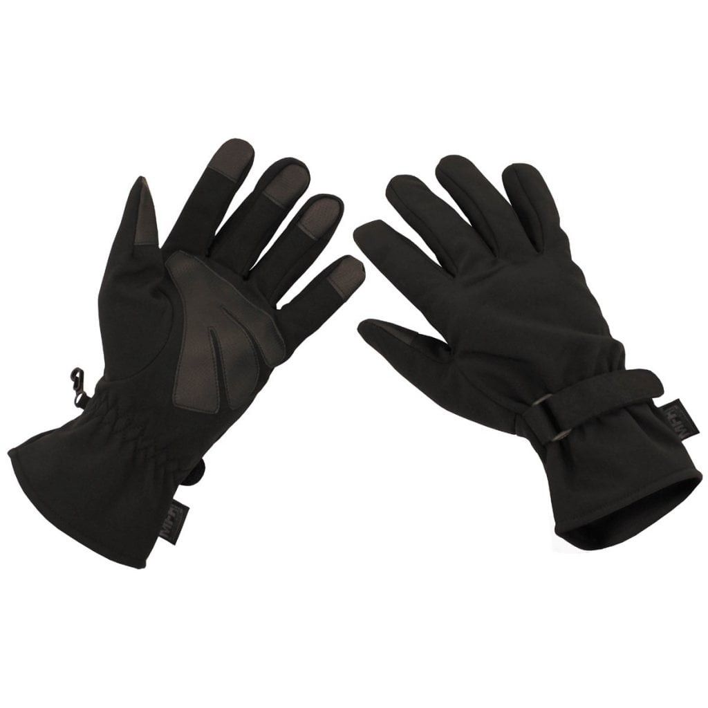 Fingervantar i softshell (S Svart)