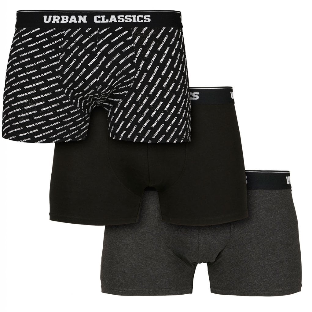Boxershorts 3-Pack UB logo (branding AOP/black/charcoal M)