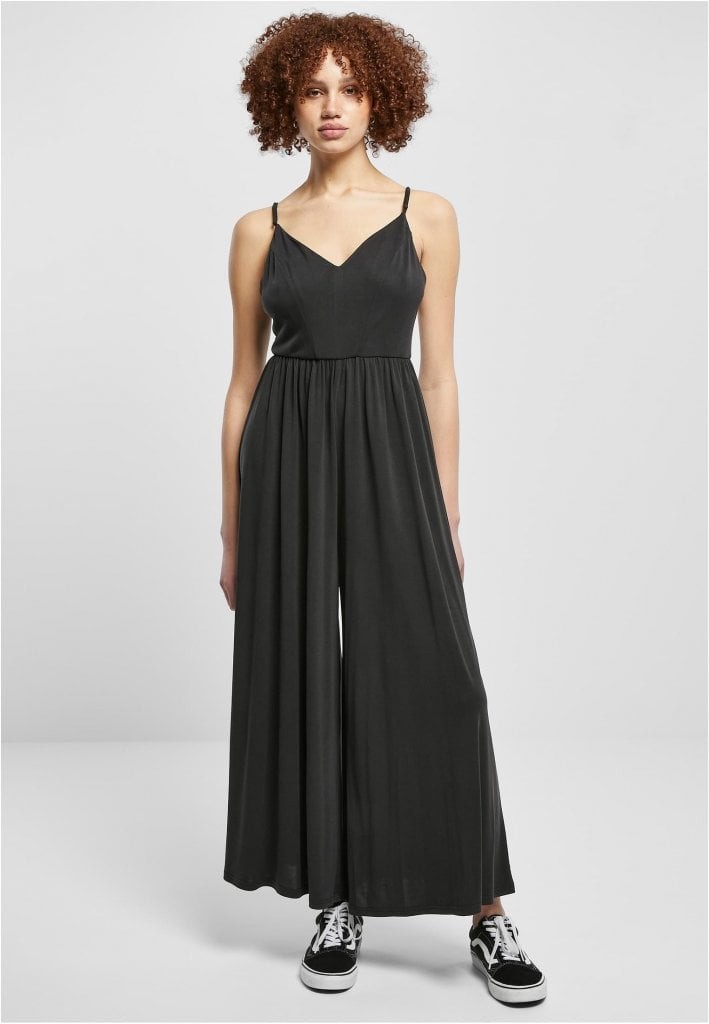 Modal Spaghetti Jumpsuit dam (3XL black)
