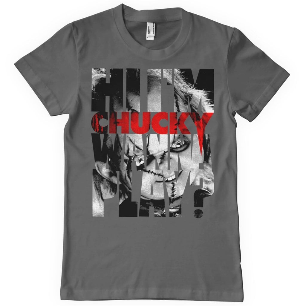 Chucky - Wanna Play Cutout T-Shirt (DarkGrey L)