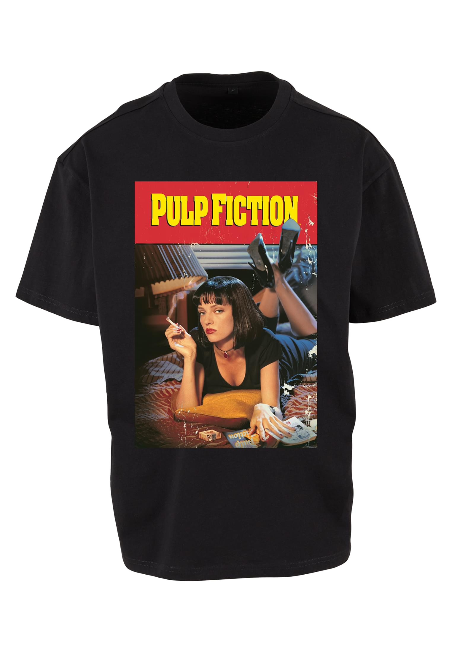 Pulp Fiction tryck Pulp Fiction T-shirt för herr – svart (L svart)