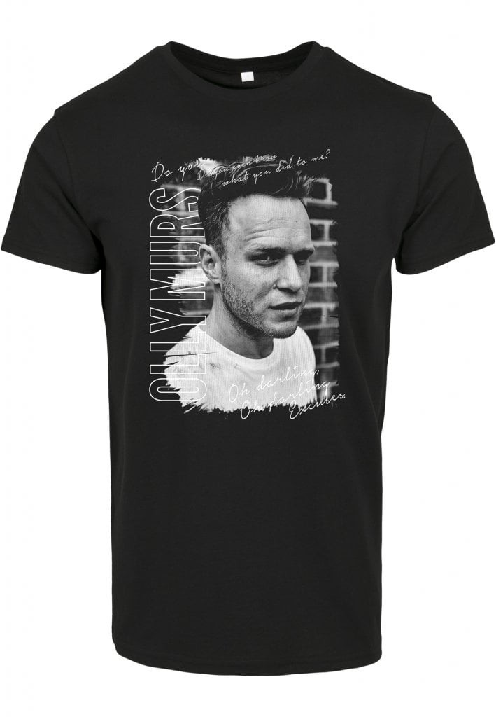 Olly Murs Lyrics Tee (black L)