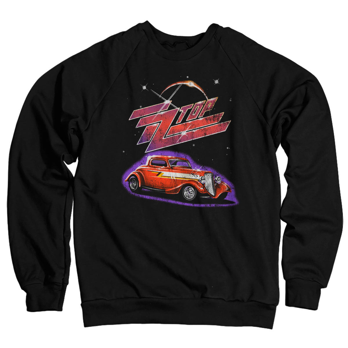 ZZ Top Eliminator Glow Sweat-shirt i svart (L svart)