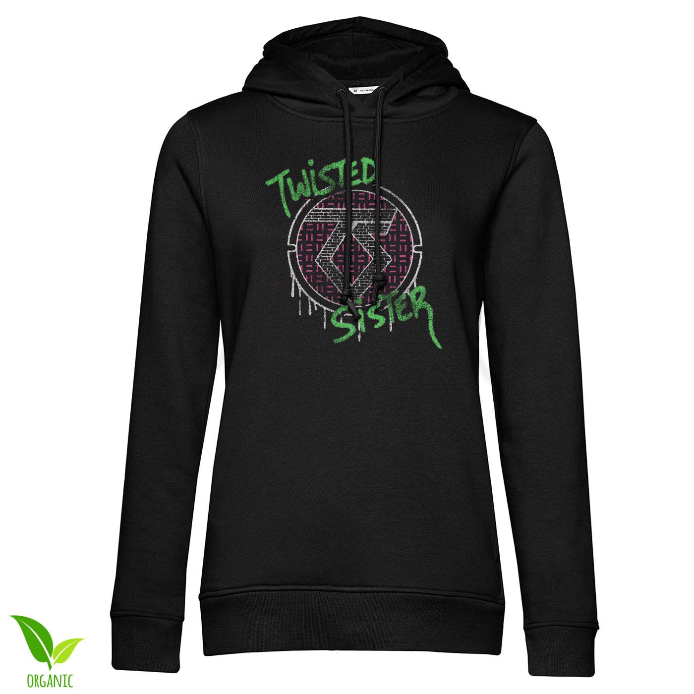 Twisted Sister Bone Splash Girly Huvtröja dam i svart (L svart)