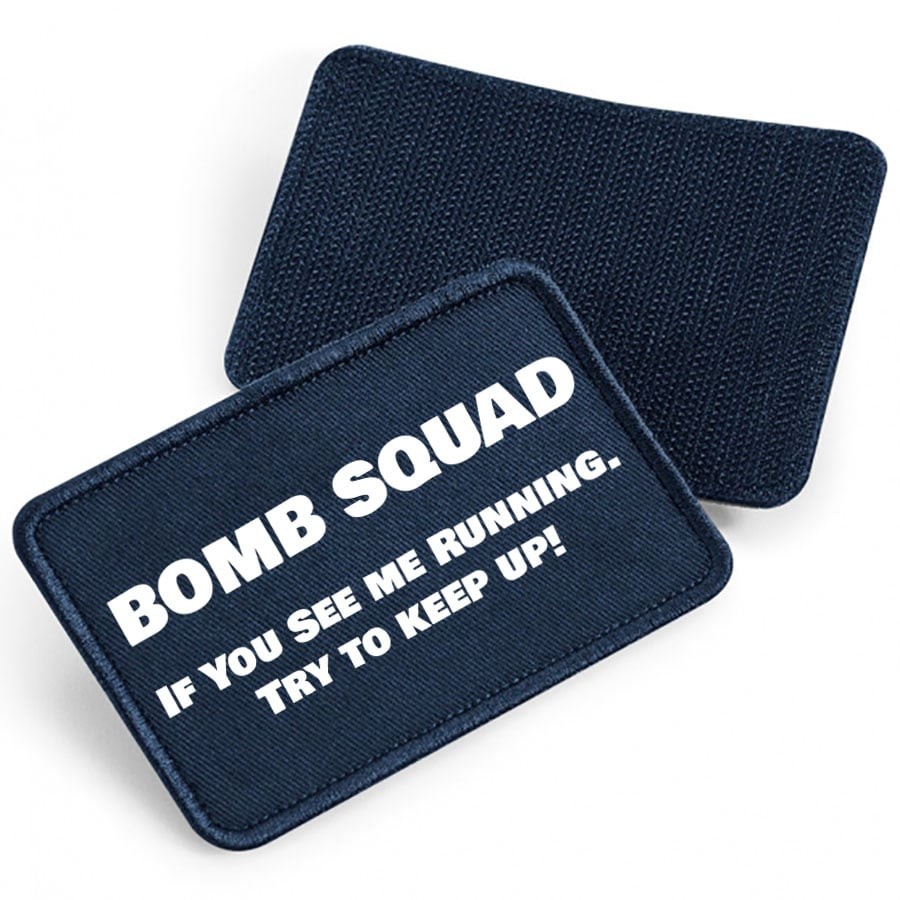 Bomb Squad tygpatch med kardborre (French navy Onesize)