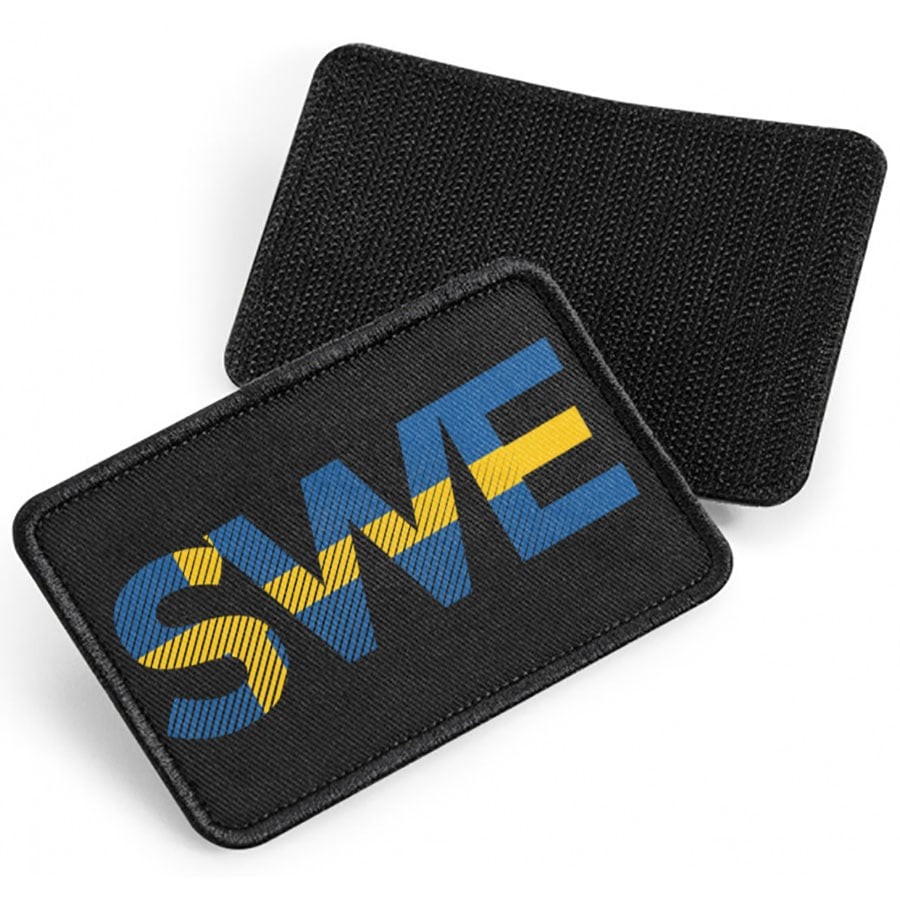 SWE - tygpatch med kardborre (Black Onesize)
