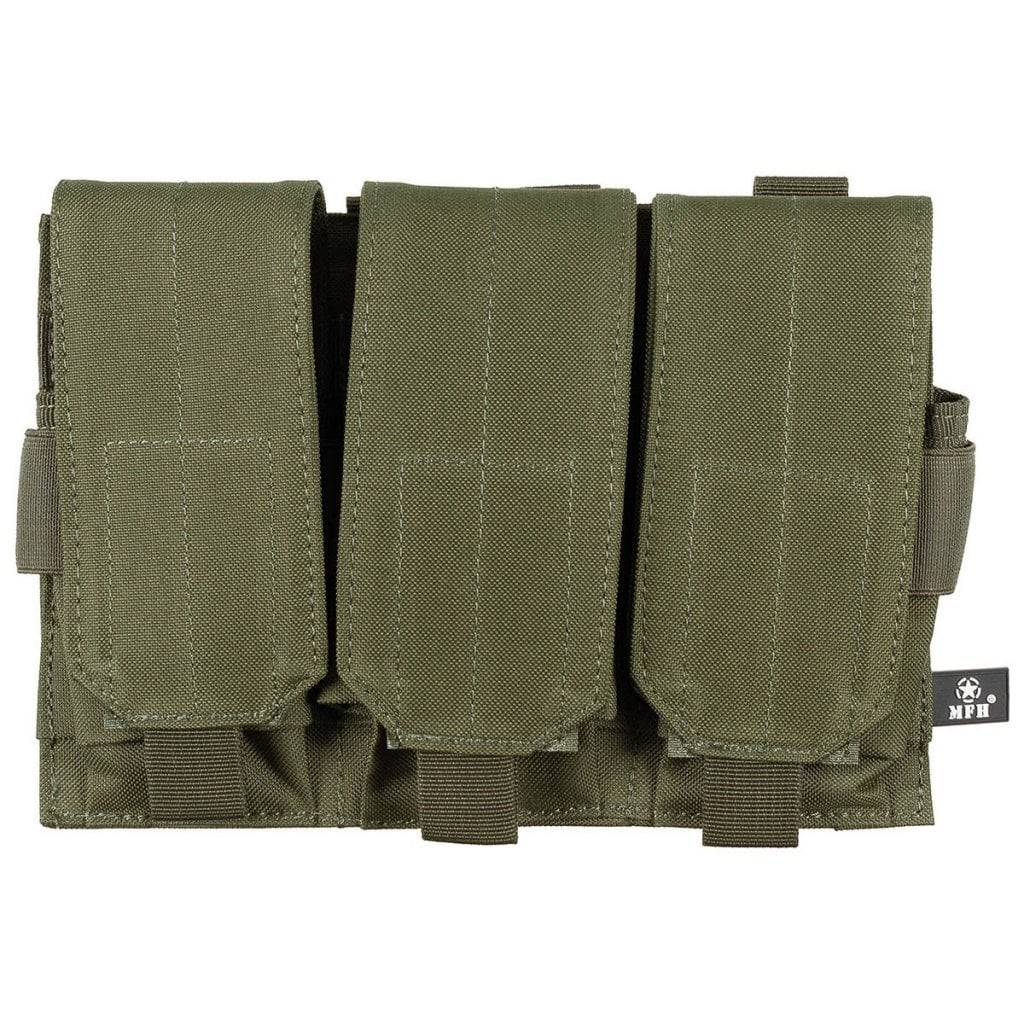 Trippel ammunitionsmodul MOLLE (OD green)