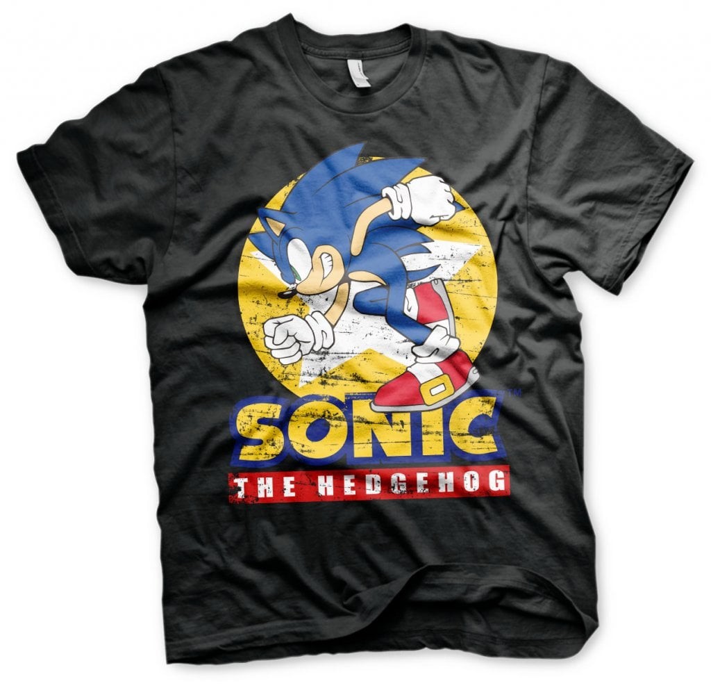 Fast Sonic - Sonic The Hedgehog T-Shirt (S Black)
