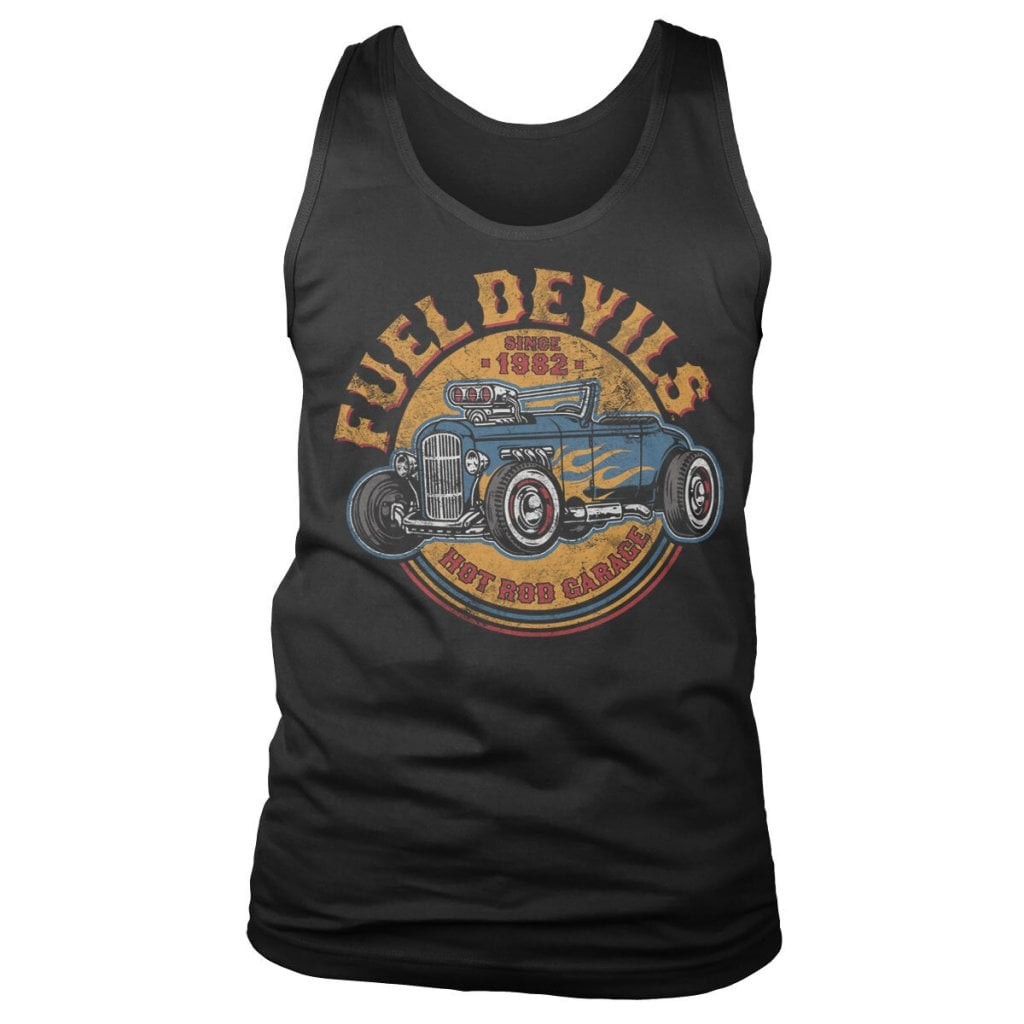Fuel Devils Flame Rod Tank Top (Black L)
