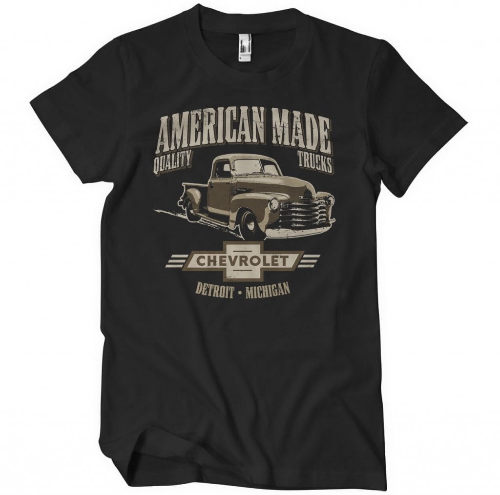 American Made Quality Trucks T-Shirt (Black L)