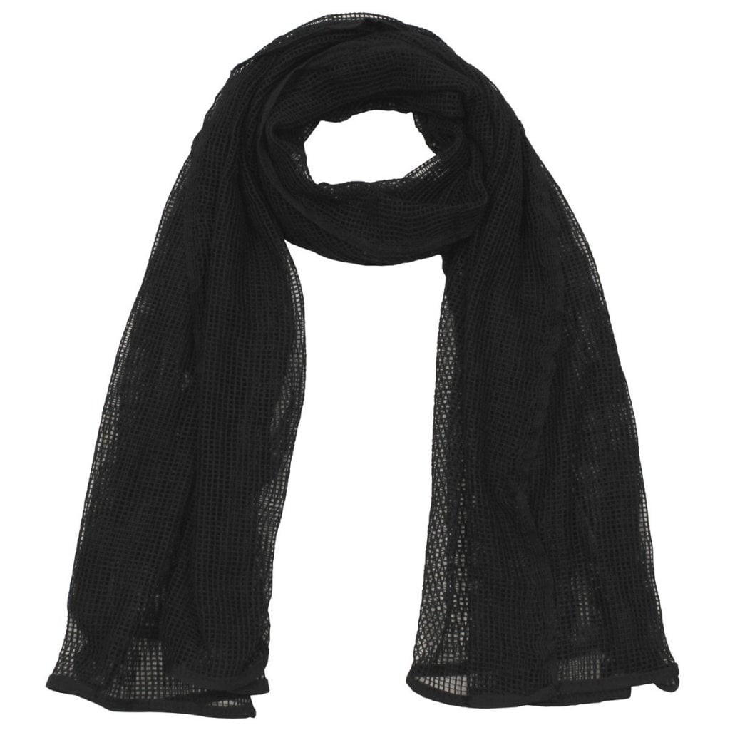 Nätsjal scrim scarf svart