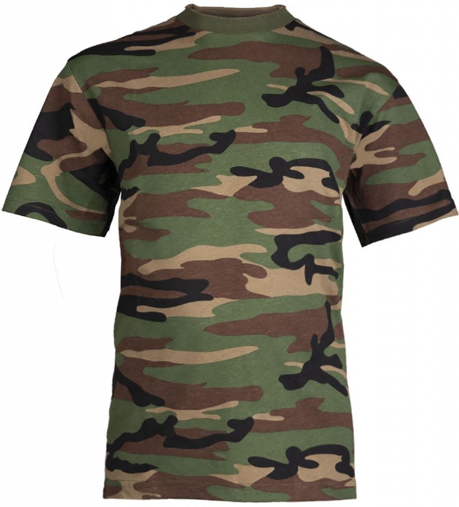 Kamouflage T-shirt barn (M)