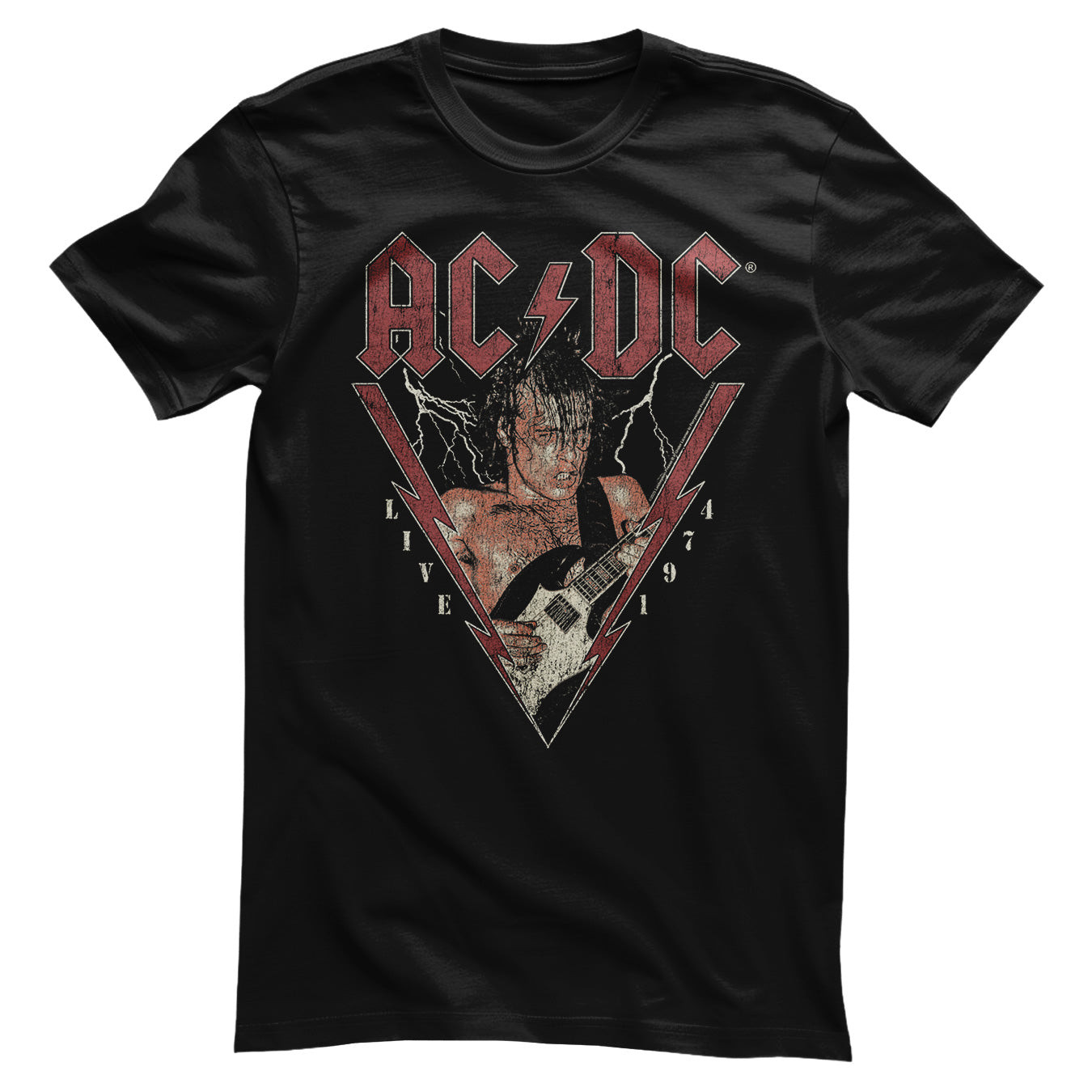 AC/DC - Live 1974 T-Shirt (3XL Black)