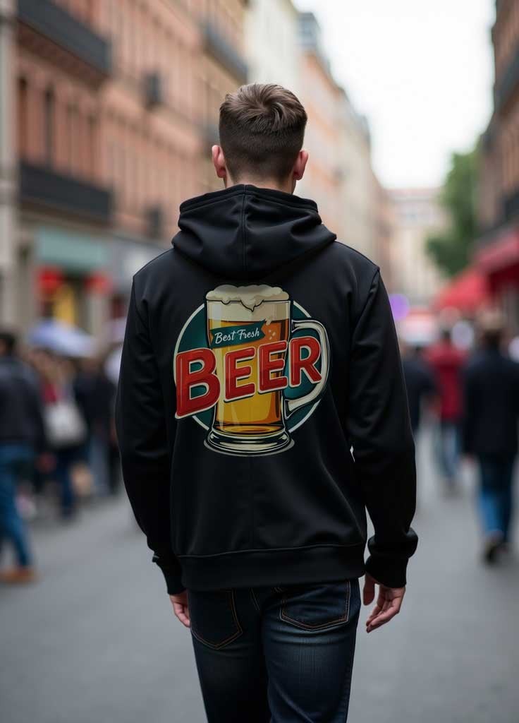Best fresh beer - zipped hoodie (3XL)