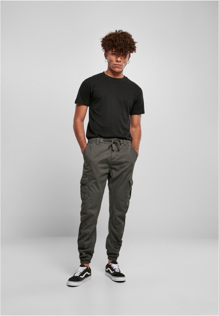 Cargo jogging trousers with an elastic waistband
