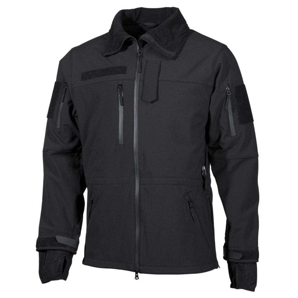 Black High Defence softshell jacket for men