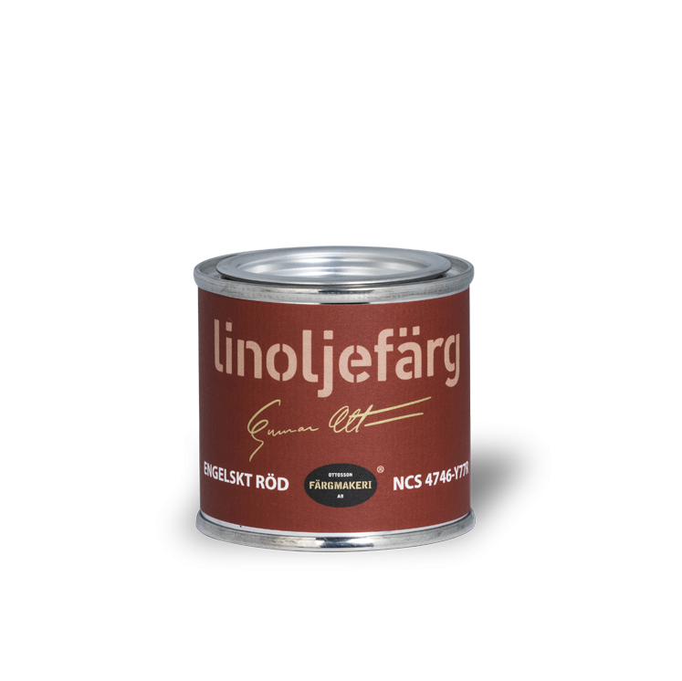 Engelskt röd 1A-48A Linoljefärg 0,1L