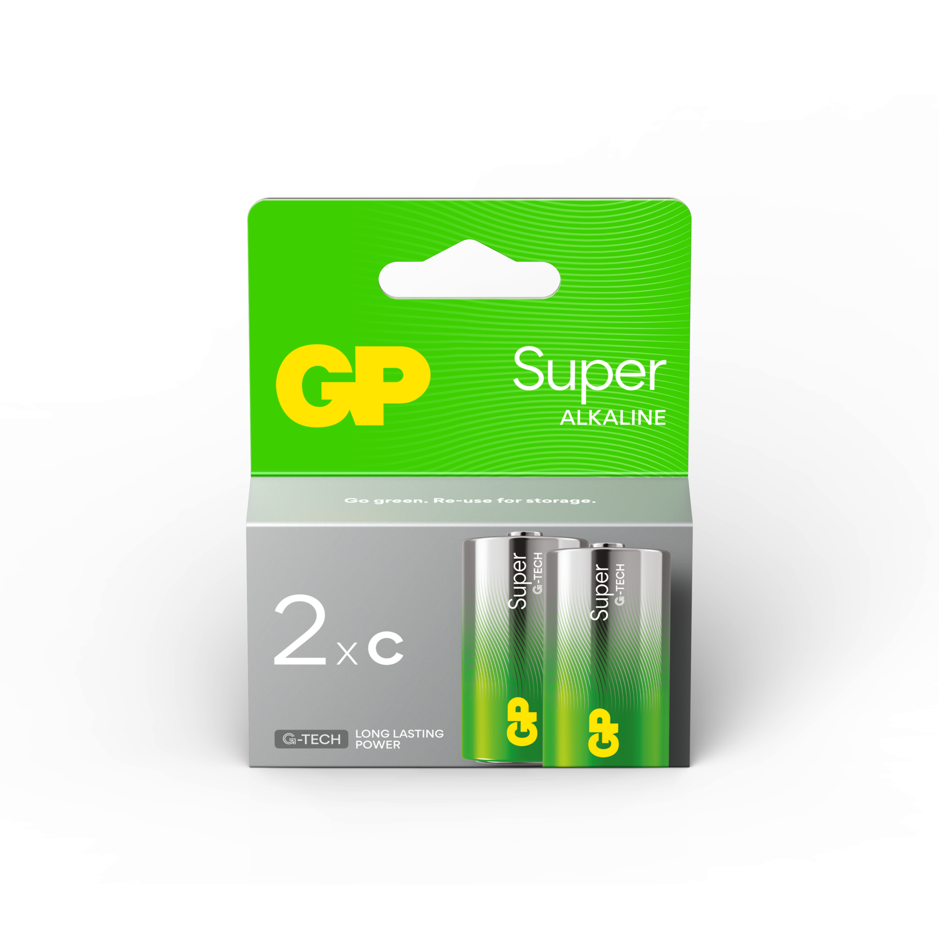 GP Batteries Super Alkaline C-Batteri G-TECH 2-pack