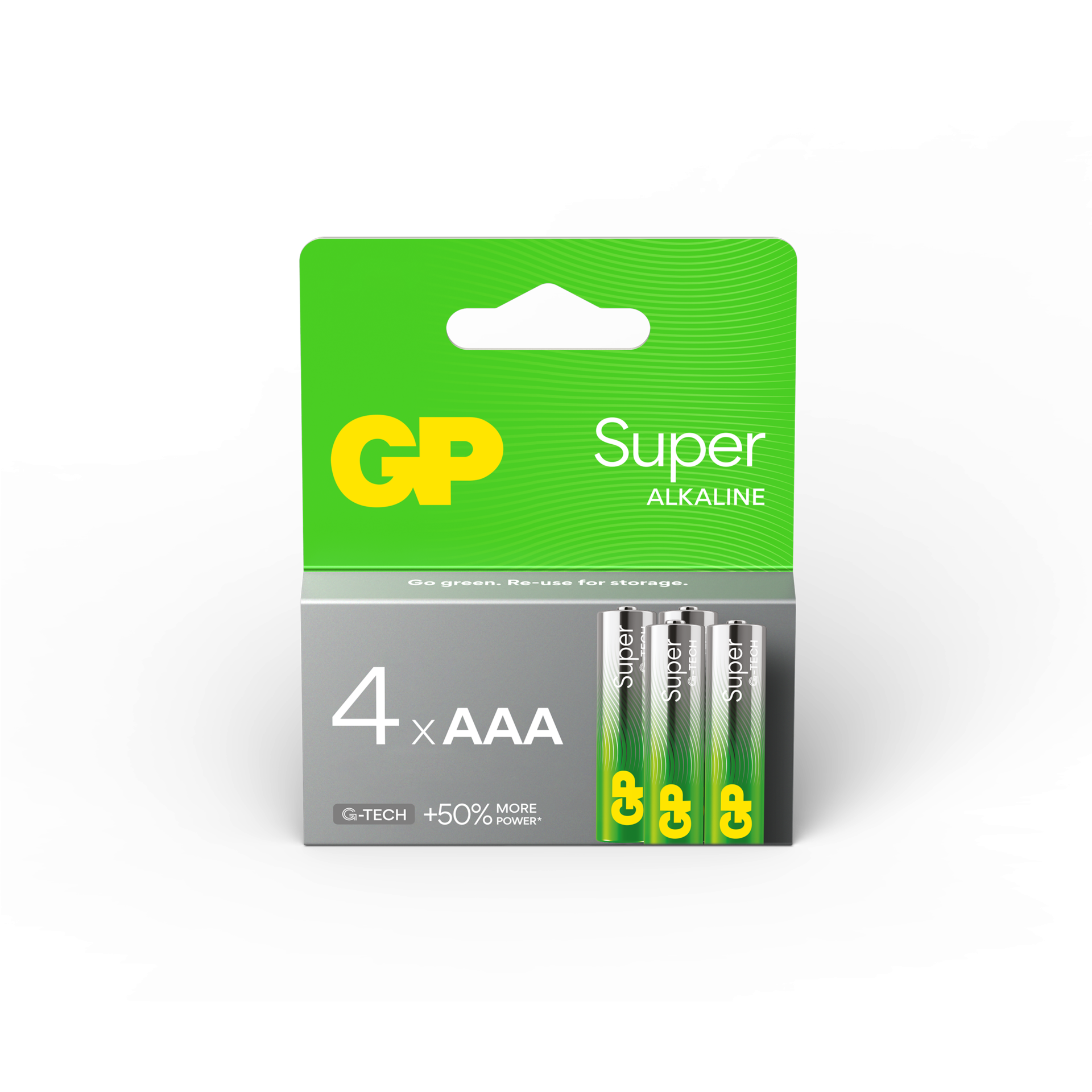 GP Batteries Super Alkaline AAA-Batteri G-TECH 4-pack