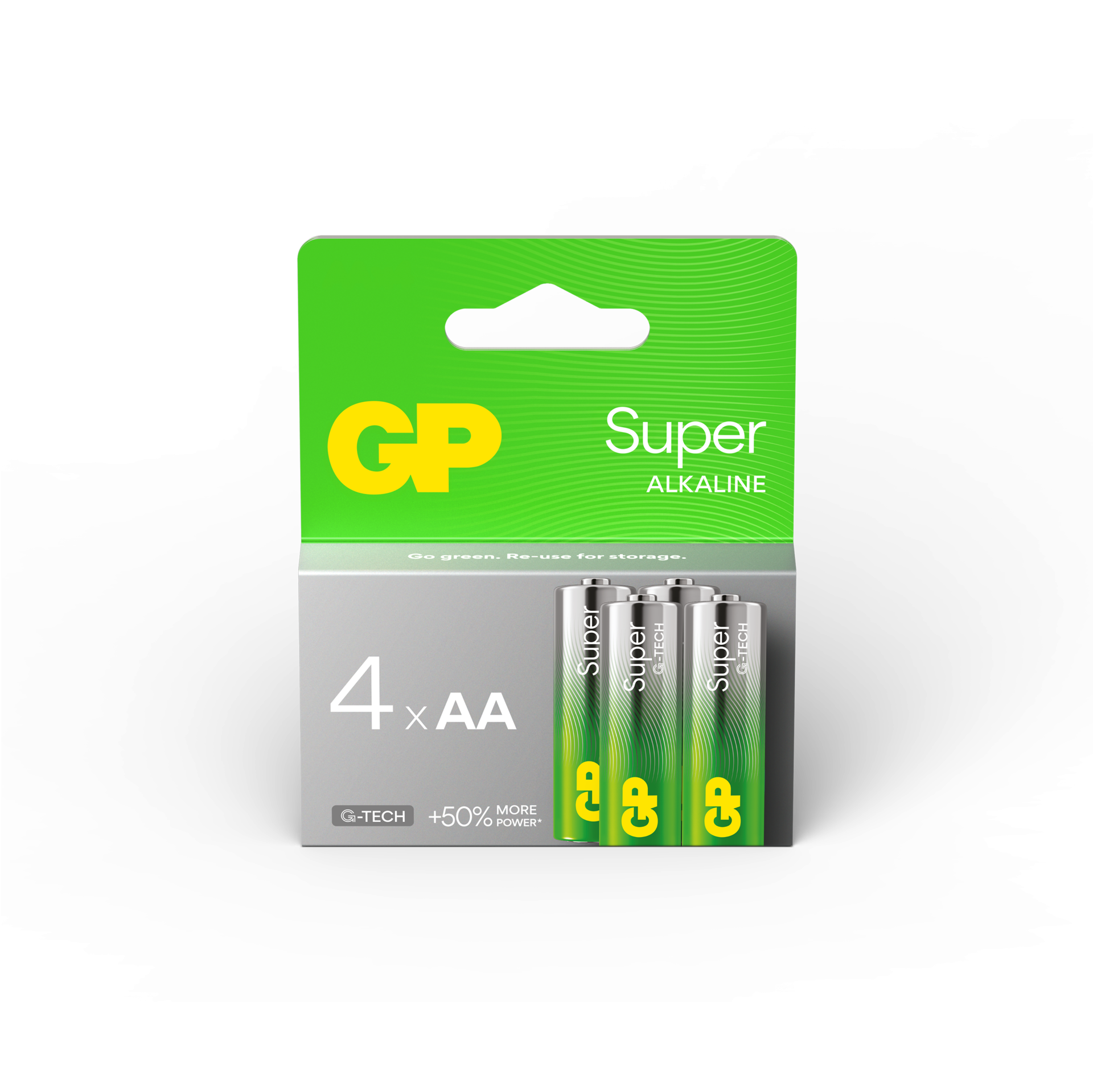 GP Batteries Super Alkaline AA-Batteri G-TECH 4-pack