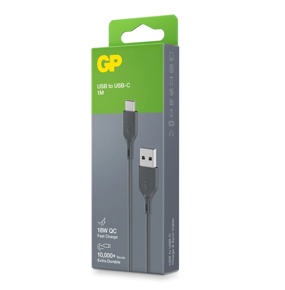 GP Laddkabel USB-A till USB-C 1m 18W