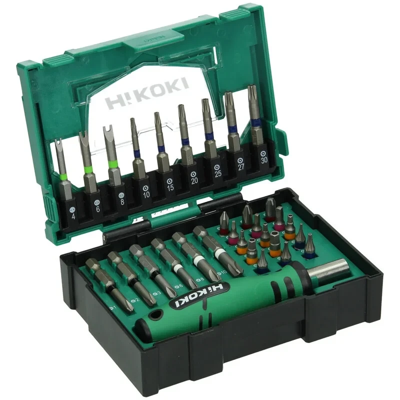 HiKOKI Bitssats 31 delar Inkl Bitsskruvmejsel (BOX II)