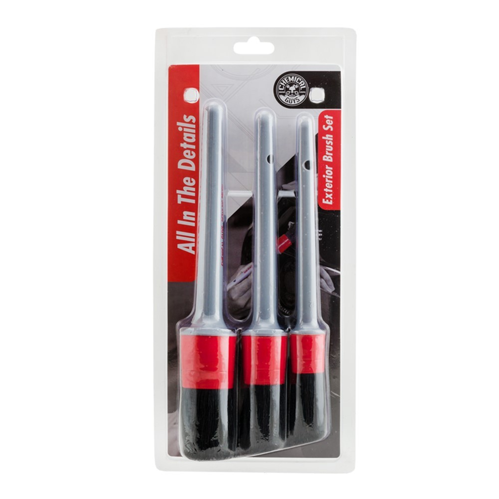 Chemical Guys Exterior Detailing Brushes 3-pack Exteriörpensel