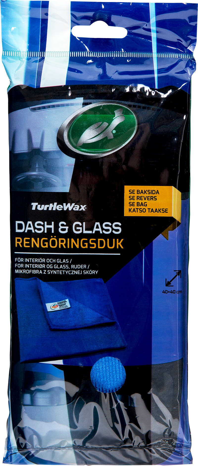Turtle Wax Glasputsduk Blå 40x40cm