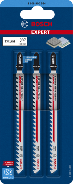 Bosch EXPERT Fiber Plaster Sticksågsblad T341HM 3st