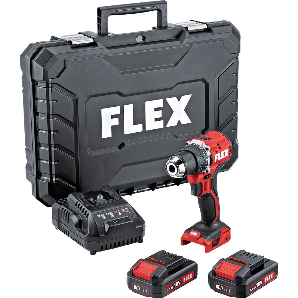 FLEX DD2G 18.0-EC LD C Borrskruvdragare 18V (2x2,5Ah)