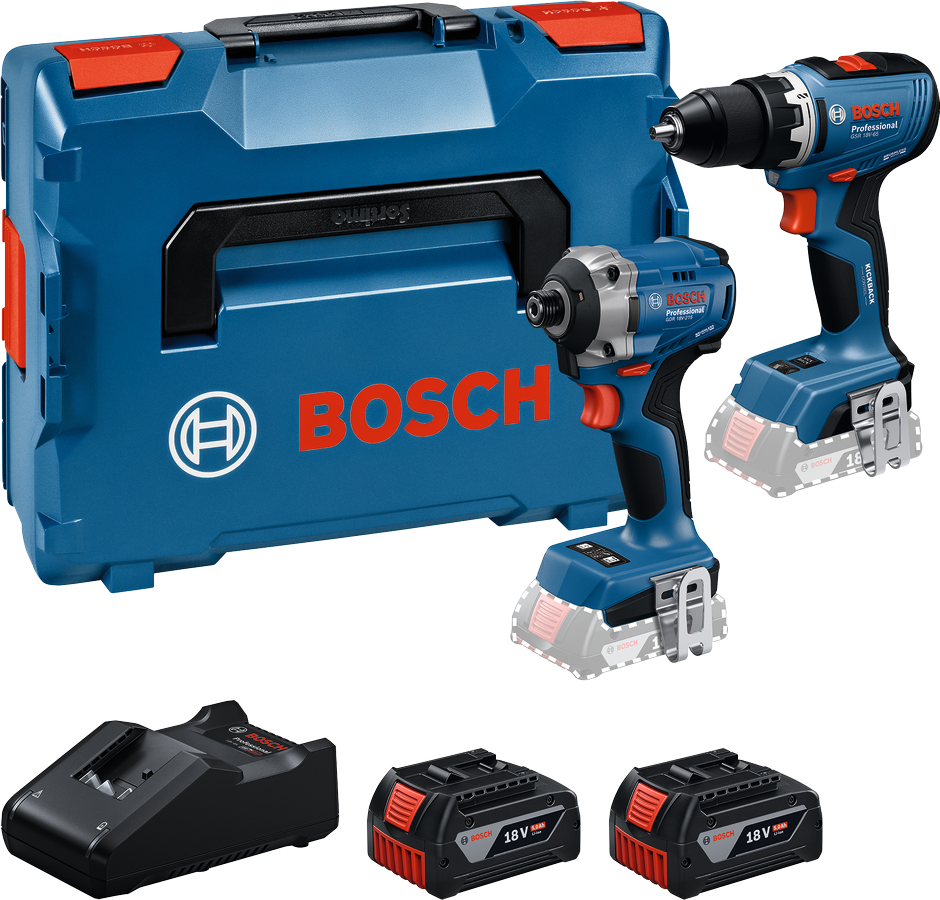 Bosch (GSR/GDR) Verktygspaket 18V (2x5,0Ah)