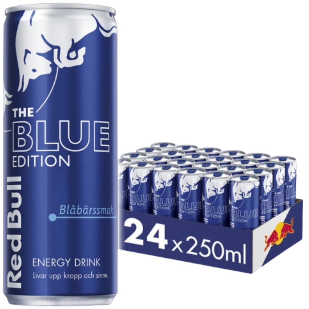 Red Bull Blue Edition 24x250ml Blåbär