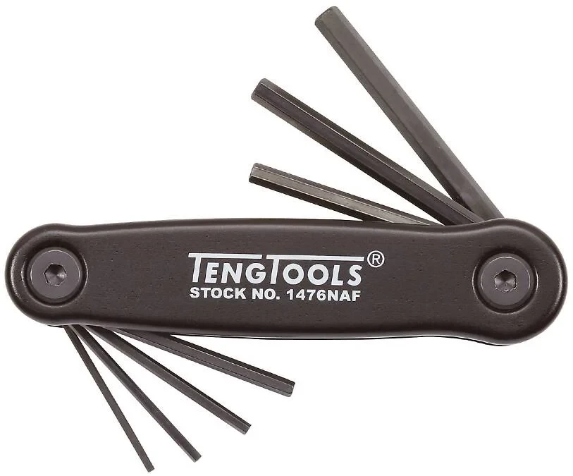 Teng Tools 1476NAF Insexnyckelsats Tum (1/6 - 7/32 tum)