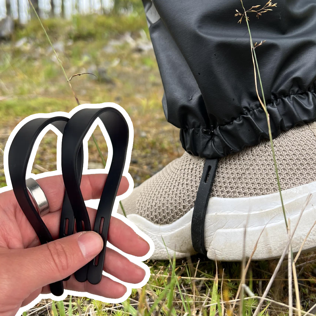 Fothällor i silikon/fotband/fotremmar (Svart)