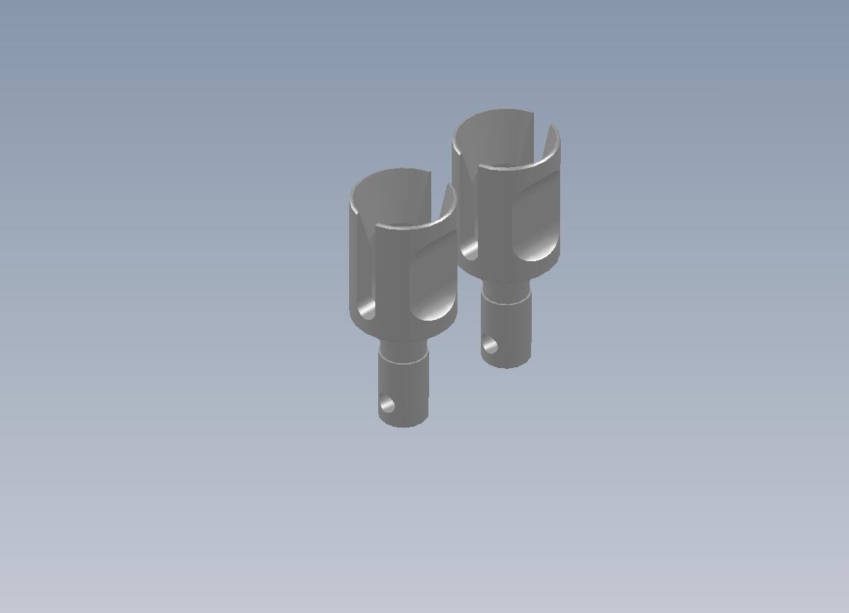 Drivlina Intech ERSC-10 – Diff Outdrive (2 st) F/R Svarta Intech BR-6/BR-6E