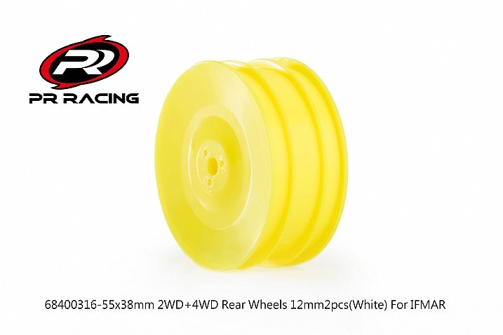Däck o Fälg PR SB401-R – Fälgar Fram 4wd Gula 26x38mm PR Racing