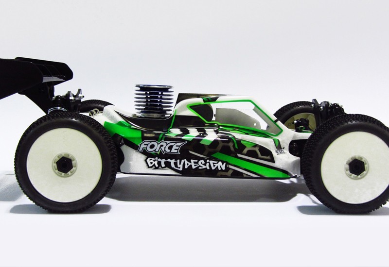 Chassie-Mittparti-Kaross. XB8-XB8E 2016-2019 – Kaross Force. Xray XB8 Bittydesign
