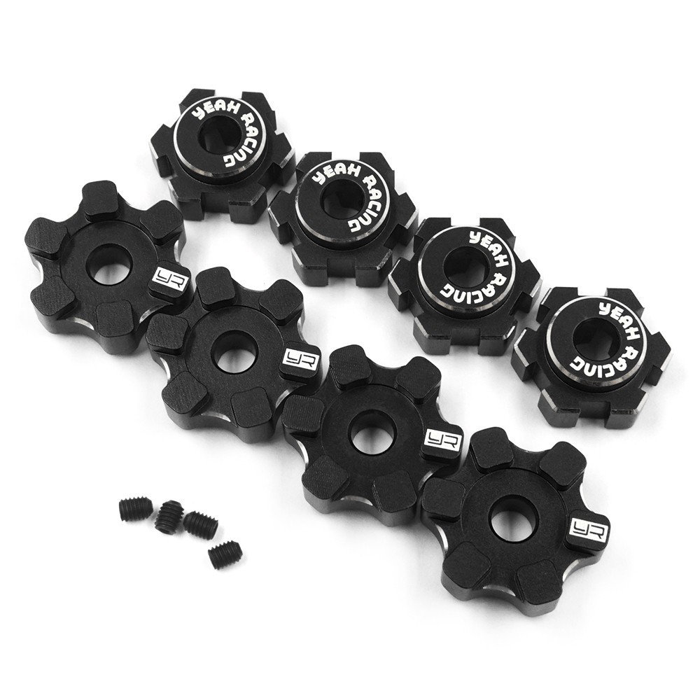 Optiondelar Maxx 4x4 1:10 – Hjul Hex Set Aluminium Traxxas Maxx (Yeah Racing)