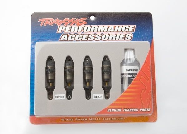 Oljestötdämpare. delar. E-Revo 1 – Stötdämpare Aluminium kompl 4st Traxxas E-Revo 1/16