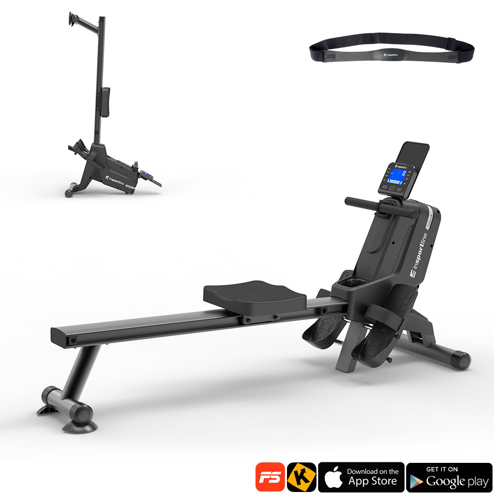 Insportline Roddmaskin Yukona Svart Bluetooth