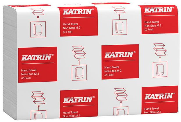 Alternativ bild 1 för KATRIN Pappershandduk Non Stop M 2-lagers vit