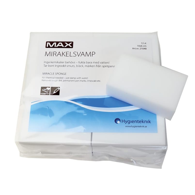 Fläcksuddare Max Mirakelsvamp Vit 6x10cm, 12 st/fp