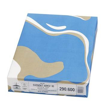 Papper Svenskt Arkiv vitt A4 80g, 500/fp